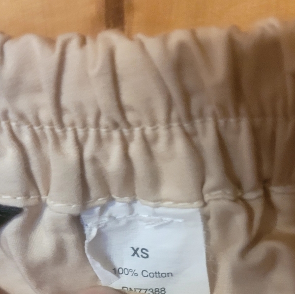 Like New J. CREW cotton Khaki Mini Skirt Bubble Hem size XS - Picture 3 of 4